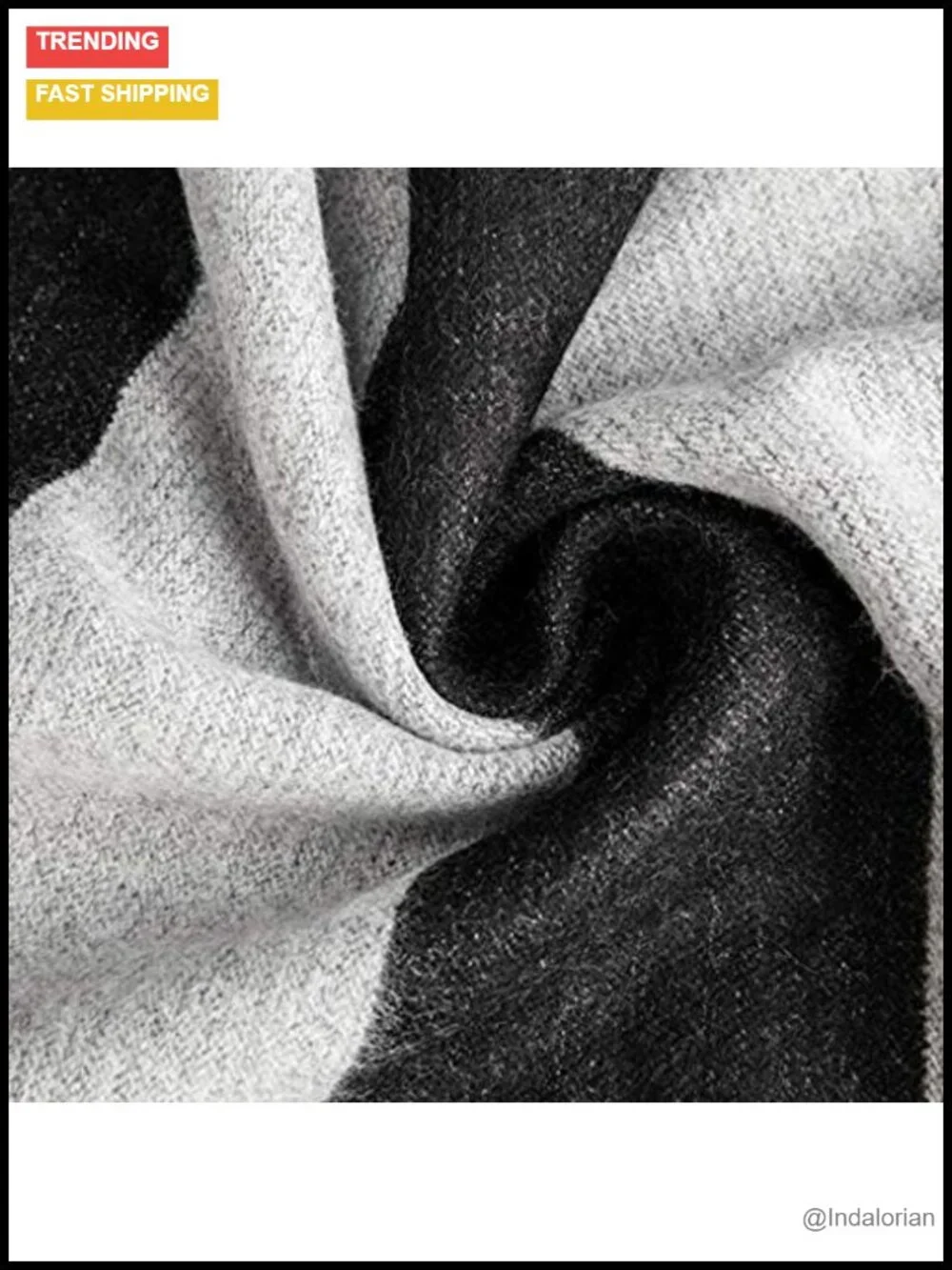Warm Winter Plaid Scarf Acrylic Men's Fashion Scarf